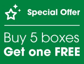 Buy 5 boxes - Get one FREE - Special offer